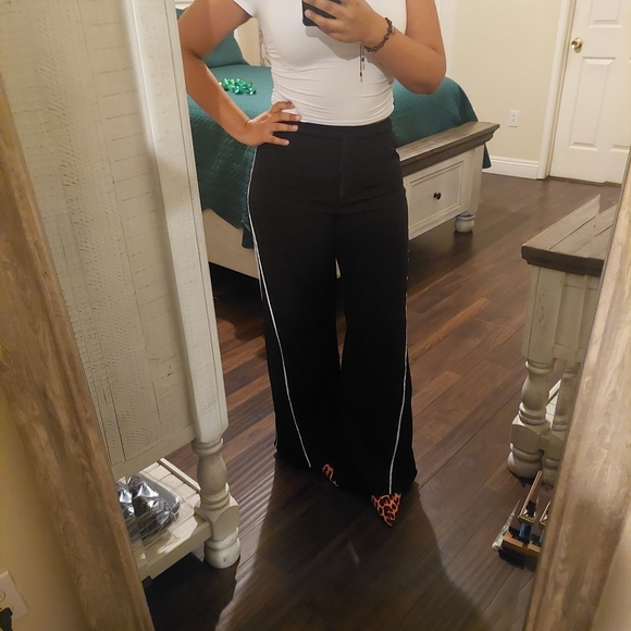 Optima Pants - Women's Black Wide-Leg Pants